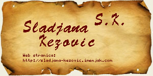 Slađana Kezović vizit kartica